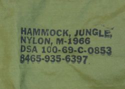 Hammock, Jungle, Nylon, M1966